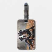 Grote Zwitserse berg in de herfst bladeren Herfst Bagagelabel (Achterkant verticaal)