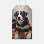 Grote Zwitserse berg in de herfst bladeren Herfst Cadeaulabel (Voorkant)