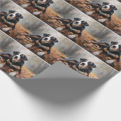 Grote Zwitserse berg in de herfst bladeren Herfst Cadeaupapier (Hoek)