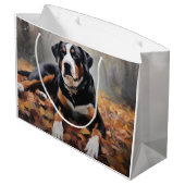 Grote Zwitserse berg in de herfst bladeren Herfst Groot Cadeauzakje (Achterkant Gekanteld)