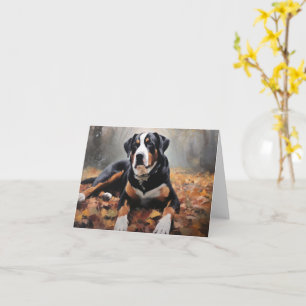 Grote Zwitserse berg in de herfst bladeren Herfst Kaart