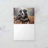 Grote Zwitserse berg in de herfst bladeren Herfst Kaart (Binnen)