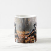 Grote Zwitserse berg in de herfst bladeren Herfst Koffiemok (Center)