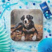 Grote Zwitserse berg in de herfst bladeren Herfst Papieren Bordje (Feest)