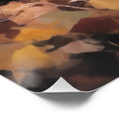 Grote Zwitserse berg in de herfst bladeren Herfst Perfect Poster (Hoek)