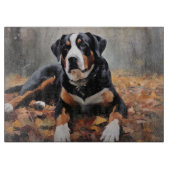 Grote Zwitserse berg in de herfst bladeren Herfst Snijplank (Voorkant)