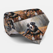 Grote Zwitserse berg in de herfst bladeren Herfst Stropdas (Opgerold)