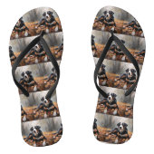 Grote Zwitserse berg in de herfst bladeren Herfst Teenslippers (Voetbed)