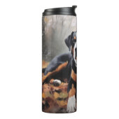 Grote Zwitserse berg in de herfst bladeren Herfst Thermosbeker (Gedraaid links)