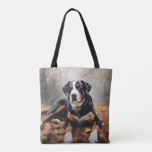 Grote Zwitserse berg in de herfst bladeren Herfst Tote Bag (Achterkant)