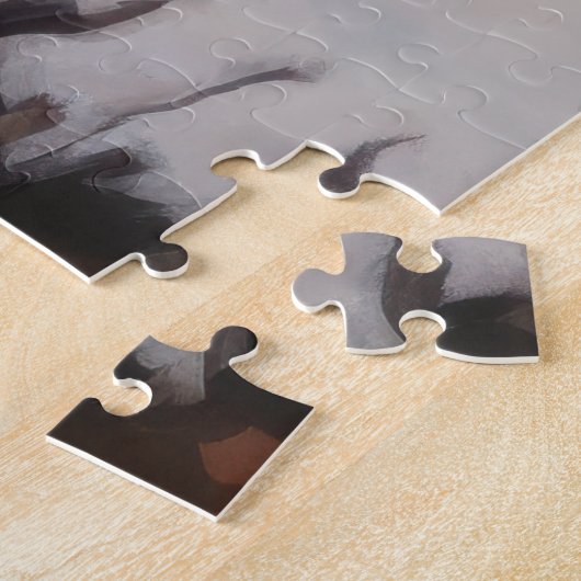 Grote Zwitserse Berg in herfstbladeren vallen Legpuzzel (Zijkant)