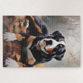 Grote Zwitserse Berg in herfstbladeren vallen Legpuzzel (Horizontaal)