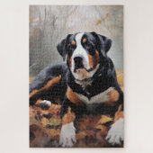 Grote Zwitserse Berg in herfstbladeren vallen Legpuzzel (Verticaal)