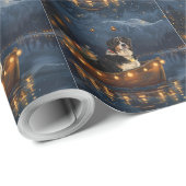 Grote Zwitserse berg Kerstmis feestelijke reis Cadeaupapier (Rol Hoek)