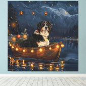 Grote Zwitserse berg Kerstmis feestelijke reis Canvas Afdruk (Insitu (Houten vloer))