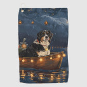 Grote Zwitserse berg Kerstmis feestelijke reis Golfhanddoek (Voorkant)