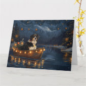 Grote Zwitserse berg Kerstmis feestelijke reis Kaart (Gele Bloem)