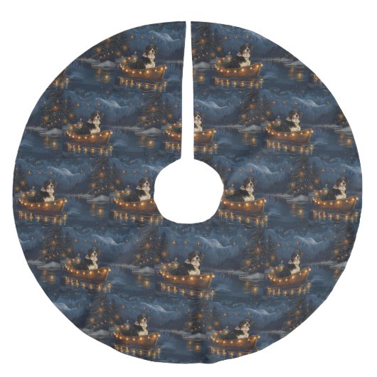 Grote Zwitserse berg Kerstmis feestelijke reis Kerstboom Rok (Voorkant)