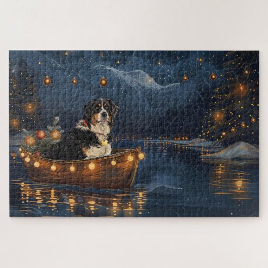 Grote Zwitserse berg Kerstmis feestelijke reis Legpuzzel (Horizontaal)