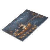 Grote Zwitserse berg Kerstmis feestelijke reis Notitieblok (Schuin)