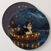 Grote Zwitserse berg Kerstmis feestelijke reis Ronde Button 6,0 Cm (Voorkant /achterkant)