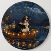 Grote Zwitserse berg Kerstmis feestelijke reis Ronde Button 6,0 Cm (Voorkant)