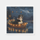 Grote Zwitserse berg Kerstmis feestelijke reis Servet (Voorkant)