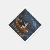 Grote Zwitserse berg Kerstmis feestelijke reis Servet (Hoek)