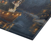 Grote Zwitserse berg Kerstmis feestelijke reis Snijplank (Hoek)