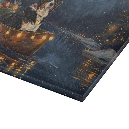 Grote Zwitserse berg Kerstmis feestelijke reis Snijplank (Hoek)