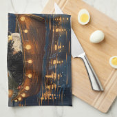 Grote Zwitserse berg Kerstmis feestelijke reis Theedoek (Quarter Fold)