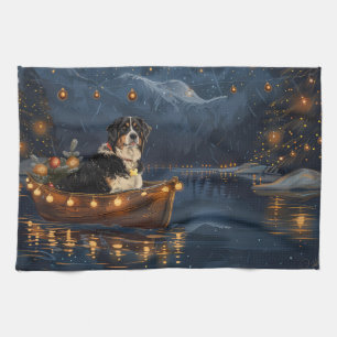 Grote Zwitserse berg Kerstmis feestelijke reis Theedoek