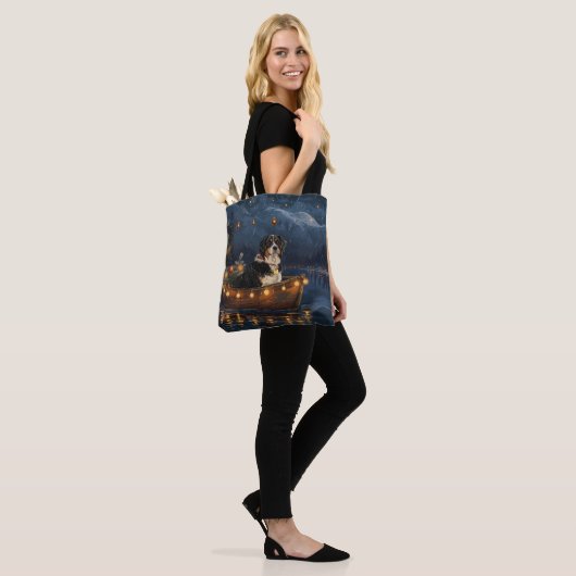 Grote Zwitserse berg Kerstmis feestelijke reis Tote Bag (Op model)