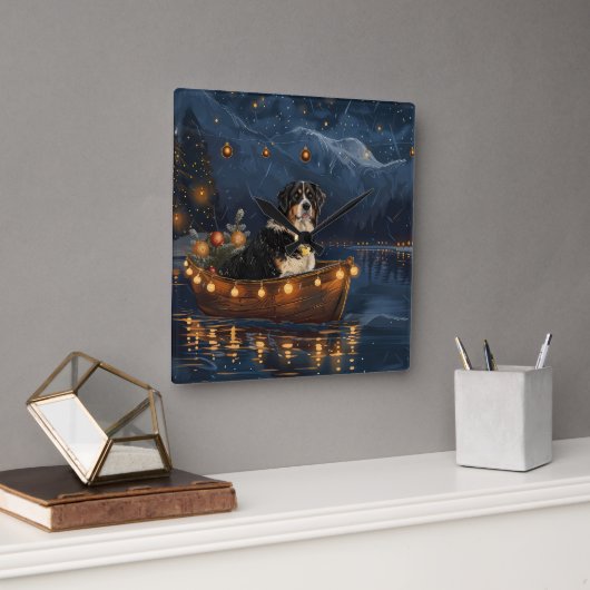 Grote Zwitserse berg Kerstmis feestelijke reis Vierkante Klok (Kantoor)