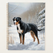 Grote Zwitserse Berg Laat het Sneeuwen Kerstmis Planner (Voorkant)