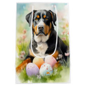 Grote Zwitserse berg met paaseieren Medium Cadeauzakje (Achterkant)