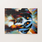 Grote Zwitserse Berghond Acrylprint Legpuzzel (Horizontaal)