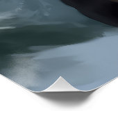 Grote Zwitserse Berghond in Sneeuw Kerstmis Perfect Poster (Hoek)