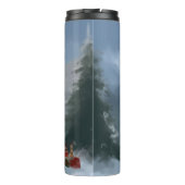 Grote Zwitserse Berghond in Sneeuw Kerstmis Thermosbeker (Achterkant)