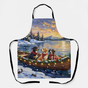 Grote Zwitserse Berghond Kerst Boot Vakantie Schort