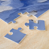 Grote Zwitserse Berghond Kerstboot Vakantie Legpuzzel (Zijkant)