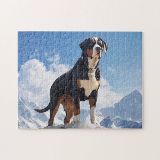 Grote Zwitserse berghond Legpuzzel (Horizontaal)