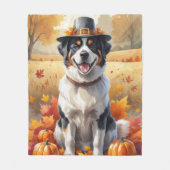 Grote Zwitserse Herfst verlaat Thanksgiving Fleece Deken (Voorkant)