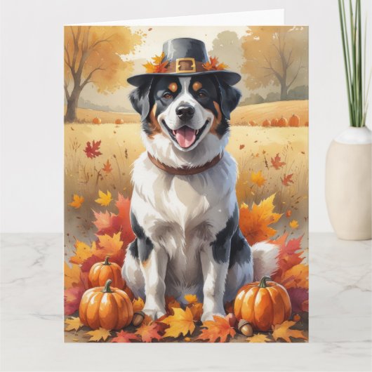 Grote Zwitserse Herfst verlaat Thanksgiving Kaart (Voorkant)