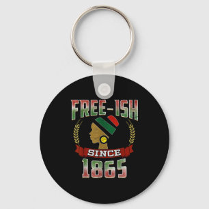 Grotendeels vrij sinds 1865 juneteenth zwarte trot sleutelhanger