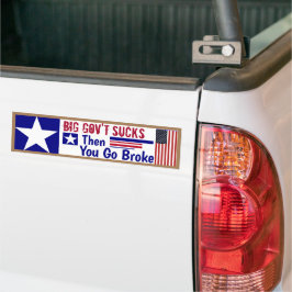 #GroteOverheid deugt niet, en dan ga je ook nog fa Bumpersticker