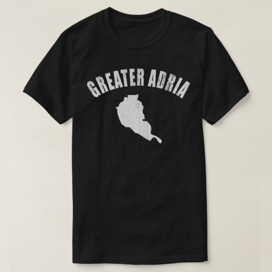Groter Adria Distsed Map Design T-shirt (Design voorkant)