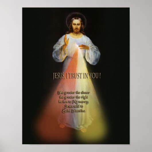 Groter Afbeelding van de Sinner Divine Mercy Poster (Voorkant)