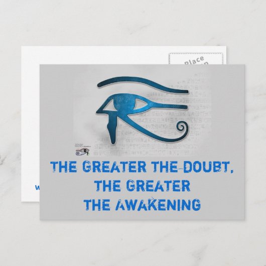 Groter bewustwordend briefkaart (Voorkant / Achterkant)