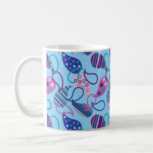 Groter blauw Paisley Koffiemok